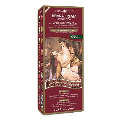 Henna Light Brown Cream by Surya Nature, Inc  -  2.37 oz Cream