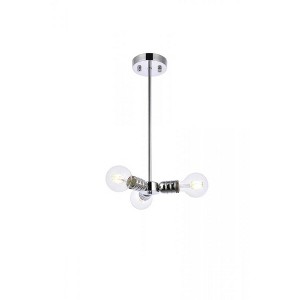 Elegant Lighting Reyes 3 lights chrome pendant - 1 of 4