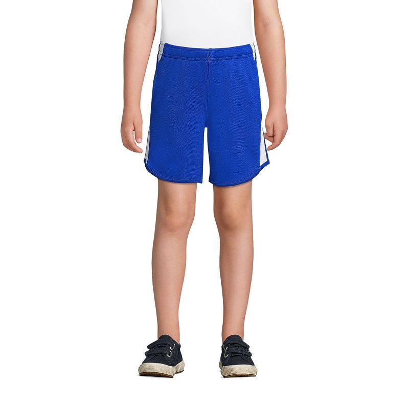 Lands' End School Uniform Kids Mesh Athletic Gym Shorts, 3 of 4