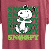 Women's - Peanuts - Snoopy Clover Dance Short Sleeve Graphic T-Shirt - 2 of 4