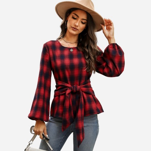 Buffalo plaid shop women's shirt