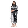 L I V D Women's Madeline Kaftan Midi Dress, Black White, 1X - 2 of 3