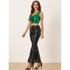 INSPIRE CHIC Women's Metallic Cropped One-Shoulder Party Cropped Holographic Tank Tops - 4 of 4