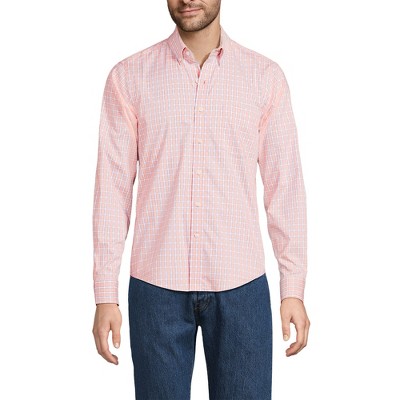 Lands' End Men's Traditional Fit Long Sleeve Travel Kit Shirt