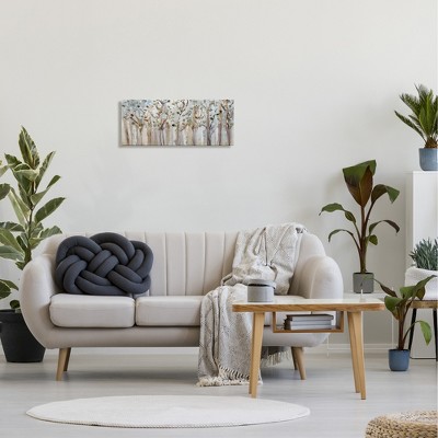 Birch Forest Abstract Landscape Canvas Wall Art
