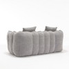 NicBex Modern Bean Bag Chair with Armrests, Comfy High-Resilience Lazy Sofa for 2 People to Read, Watch TV, Gray - 2 of 4