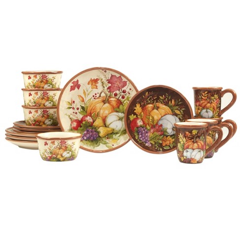 Certified International 16pc Harvest Blessings Dinnerware Set : Target