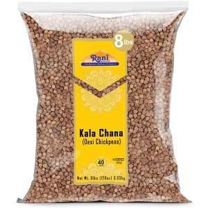 Kala Chana (Desi Chickpeas with Skin) - 128oz (8lbs) 3.63kg - Rani Brand Authentic Indian Products - 1 of 4