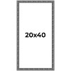 PosterPalooza | Panoramic Distressed Black Picture Frame - UV Acrylic, Foam Board Backing, Hanging Hardware - 2 of 4
