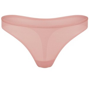 Adore Me Women's Hariette Thong Panty 2X / Rose Smoke Beige. - 1 of 2