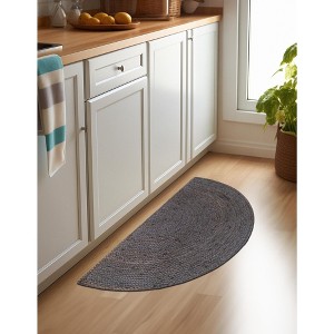 Unique Loom Braided Jute Dhaka Solid Indoor Braided Area Rug - 1 of 4