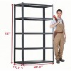 ROOMTEC 5 Tier Heavy Duty Metal Storage Shelves, Adjustable Standing Storage Shelf Units Rack (72"H x 47.2"W x 17.7"D) - 2 of 4