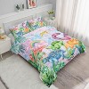 Boersma Comforter Set with Cartoon Dinosaur Print, 1 Comforter and 2 Pillowcases for Boys and Girls Bedroom, All Season Twin - 2 of 4