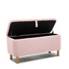 NicBex Modern 39.3" Boucle Storage Bench with Wood Legs for Bedroom and Entryway - 3 of 4