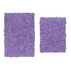 Modesto Bath Rug Bathroom Rugs Set, Washable Rug, Extra Soft and Absorbent bath Rug, Bath Mat Set, Bath Floor Mat Non-Slip, 2 Pcs Set(S+M), Purple - 2 of 4