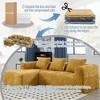98.42'' Chenille L-Shaped Sectional Sofas with Chaise Longue, Side Pockets, and Free Assembly - 4 of 4