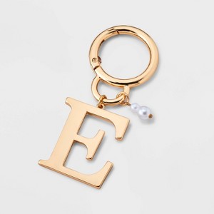 Initial and Simulated Pearl Handbag Charm - A New Day™ - 1 of 2
