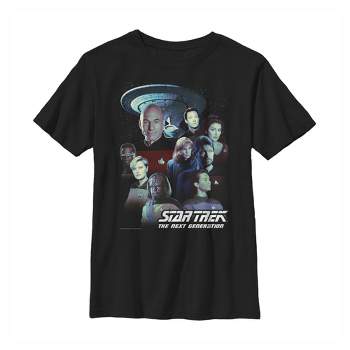 Boy's Star Trek: The Next Generation Starfleet Classic Color Crew Poster T-Shirt