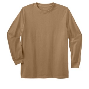 Boulder Creek by KingSize Men's Big & Tall Heavyweight Long-Sleeve No Pocket Crewneck Tee - 1 of 4