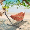 SKONYON 2-Person Hammock with Stand and Carrying Bag 450lb Capacity - 2 of 4