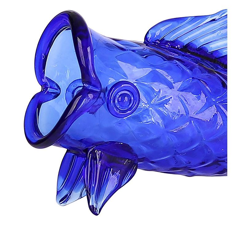 Beachcombers Blue Thin Glass Fish Vase, 2 of 4