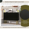 TIRAMISUBEST Modern Sideboard Buffet Cabinet with Gold Metal Legs & Handles, Accent Storage Cabinet with Adjustable Shelves for Living Room - 3 of 4