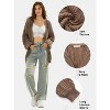 EXLURA Womens 2025 Oversized Cardigan Sweaters Fall Winter Lightweight Soft Knit Cardigan Open Front Button Outwear Coats - 3 of 4