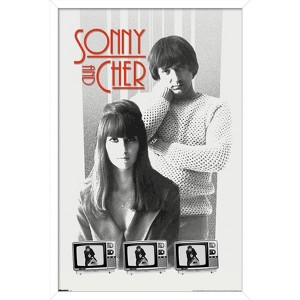 Trends International Sonny and Cher - Televisions Framed Wall Poster Prints - 1 of 4