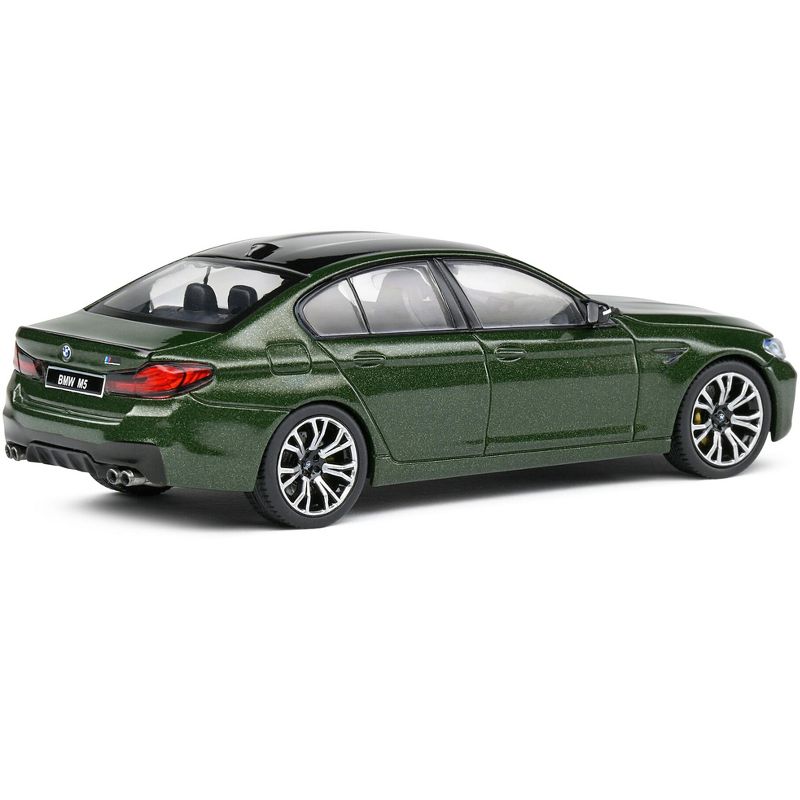 BMW M5 (F90) Competition San Remo Green Metallic with Black Top 1/43 Diecast Model Car by Solido, 3 of 6