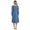 24seven Comfort Apparel Maternity Fit N Flare Pocket Dress - 3 of 4