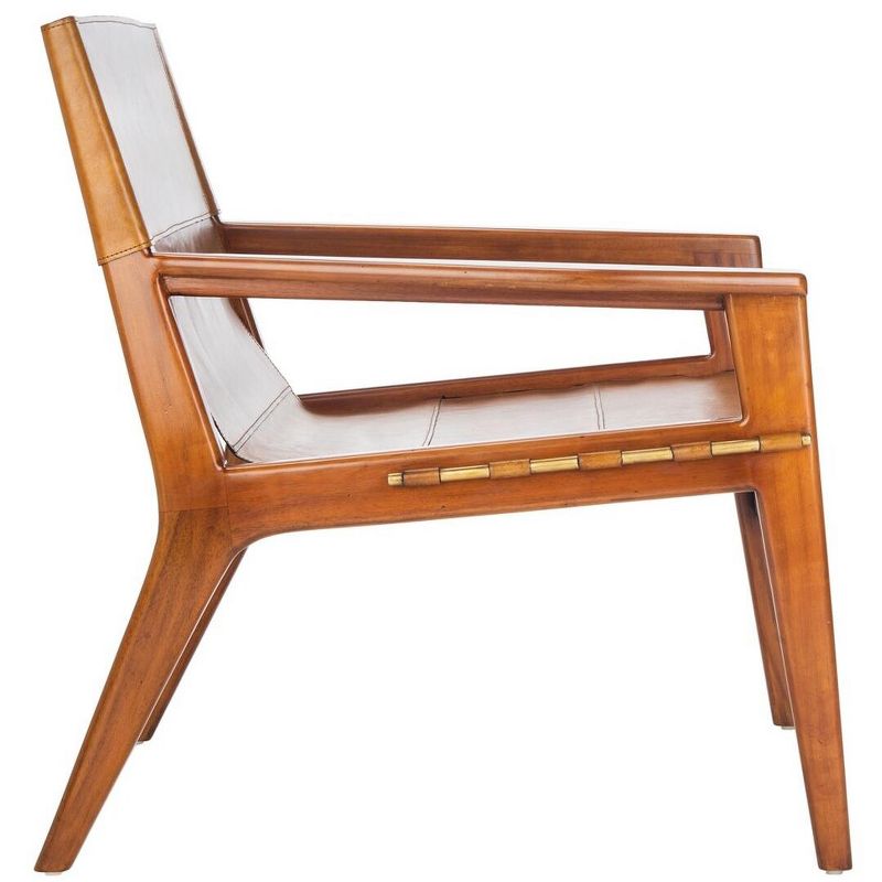 Culkin Leather Sling Chair  - Safavieh, 4 of 10
