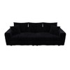 82.7'' Plush Corduroy L-Shaped Sectional Sofas with 1 Movable Ottoman, Deep Seat and Convertible Lounge Chair - 4 of 4