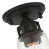Livex Lighting Lawrenceville 1 - Light Flush Mount in  Black - 2 of 4