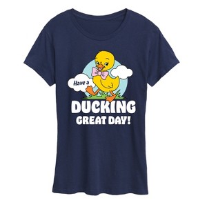 Women's - Instant Message - Ducking Great Day Short Sleeve Graphic T-Shirt - 1 of 4