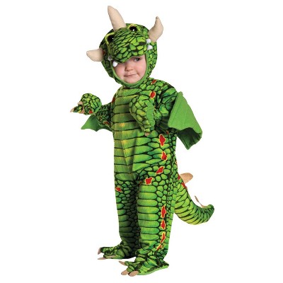 Toddler Dragon Halloween Costume Green 18-24M