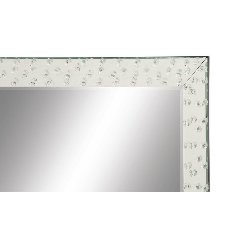 Glass Handmade Beveled Wall Mirror with Crystal Frame Silver - Olivia &#38; May, 4 of 7