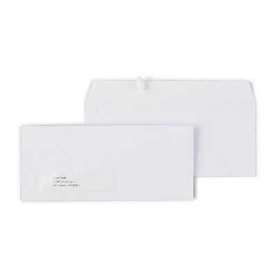 MyOfficeInnovations QuickStrip EasyClose Business Envelope 4 1/8" x 9 1/2" 500/BX 381936