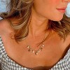 Dainty Gold Paperclip Charm Necklace With Shell, Moon, Star & Hexagram Pendant - Summer Beach Jewelry Gift For Women - 3 of 4