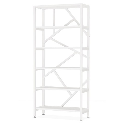 Tribesigns 6 Tier Etagere Bookcase, 71 Inch Industrial Bookshelf, Free  Standing Open Book Shelves Storage Display Shelf, Wood Shelving Units  Organizer