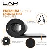 CAP Barbell High Density Exercise Yoga Mat with strap 68" x24" 12mm - Black - 3 of 4
