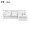 NicBex Modern 104.3" Sectional Sofa Modular L Shape Sofa Couch with Removable Ottoman for Living Room Apartment - 2 of 4