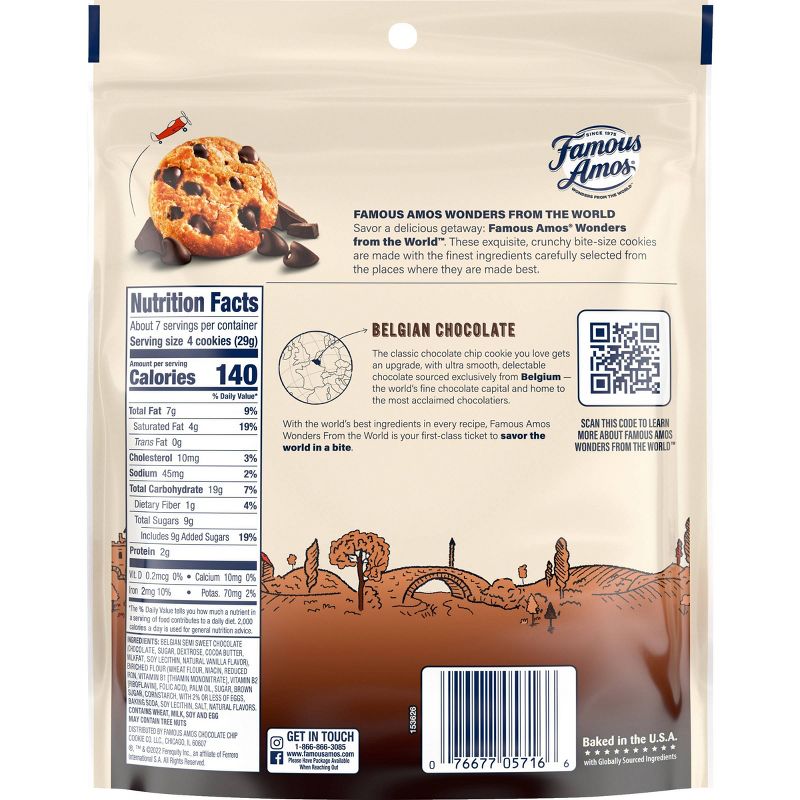 Famous Amos Belgian Chocolate Chip Cookies - 7oz, 2 of 3