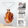 ROVSUN 50QT Turkey Fryer & Seafood Boiler Steamer with 54000 BTU Propane Stove, Stainless Steel Outdoor Deep Fryer with Basket, Thermometer & Hook - 4 of 4