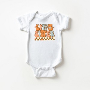 The Juniper Shop Little Sister Checkered Baby Girl Bodysuit - 1 of 2