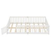 Aortzio Queen Size Floor Bed with Hight Guardrails & Door,No Mattress - 4 of 4