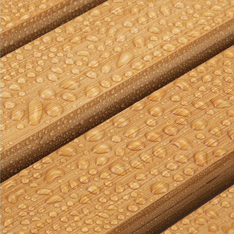 mDesign Bamboo Non-Slip Indoor/Outdoor Spa Bath Mat - Natural Light Wood, 5 of 7