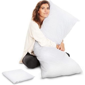 AllSett Health XX Long Memory Foam Body Pillow | Cooling Bed Pillow for Adult, Extra Support for Side Sleepers & Pregnancy - 20" x 54" + Washable Case - 1 of 4