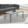 Monarch Specialties Dining Table 60Inch Rectangular Kitchen Dining Room Laminate White Contemporary Modern - 2 of 4