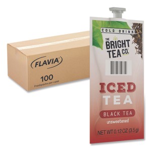 Flavia the Bright Tea Co. Unsweetened Iced Black Tea Freshpack - Case of 100 - 0.12 Oz - 1 of 4