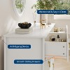 54” Wide Fluted Design Wood Dresser–6-Drawer Modern Chest of Drawers for Bedroom, Living Room, Entryway Storage - 4 of 4